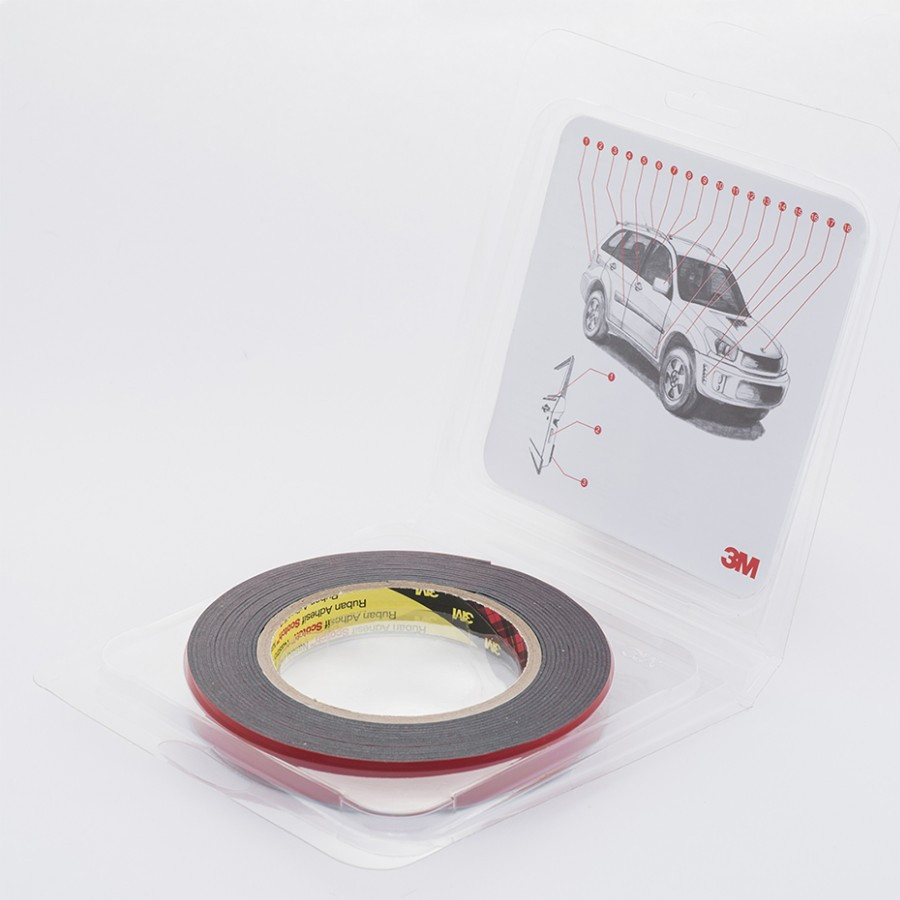 Скотч двосторонній 20мм х 5м 3M 1100 "Plus Tape" чорний, 70322 Київ - фото 2