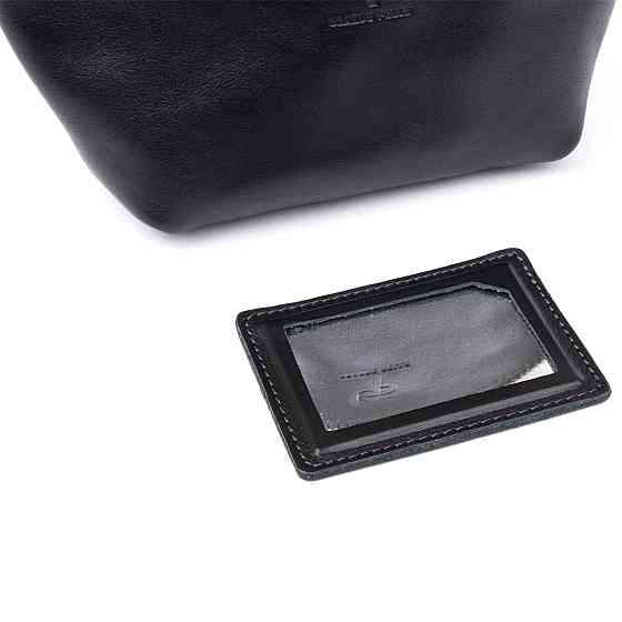 Женская косметичка из кожи Amelin GRANDE PELLE 11302 Черная Киев