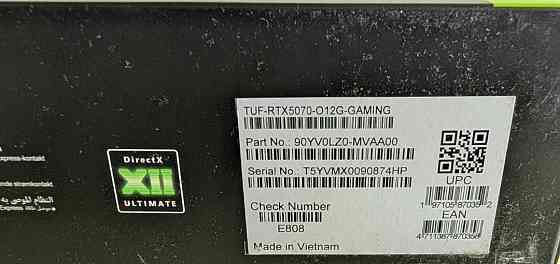 Asus TUF RTX5070 O12G Gaming. Харків
