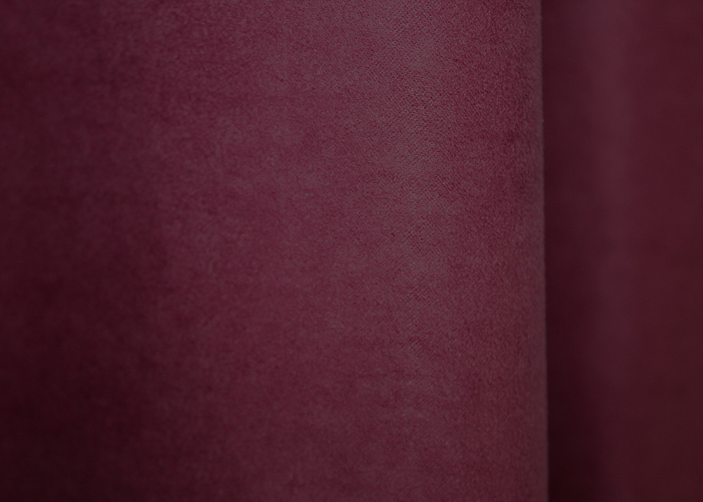 Комплект готових штор VR-Textil Нубук однотонний № 1518ш Бордовий 150х290 см 2 шт (33-0394) Київ - фото 8