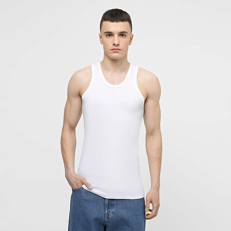 Майка чоловіча біла з бавовни Lans 11/002 XXL Київ - фото 5