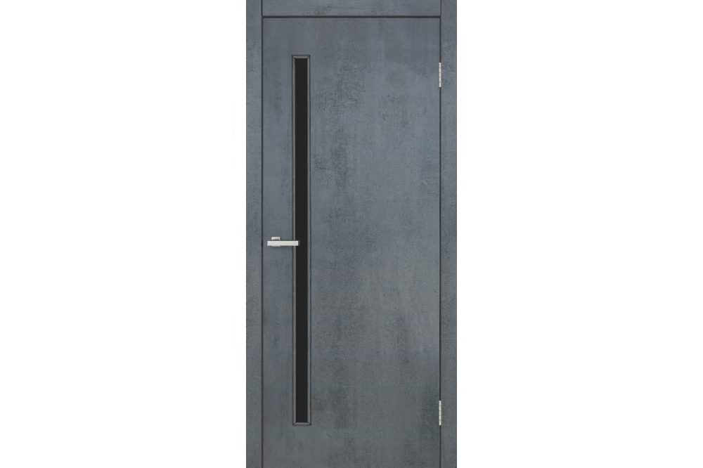 Міжкімнатні двері Оміс Гармонія ЧС Цемент темний 600х2000 мм Київ - фото 1