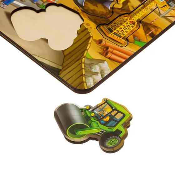 Деревянный пазл-вкладыш 