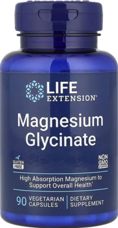 Гліцинат магнію Life Extension Magnesium Glycinate 90 капс Київ