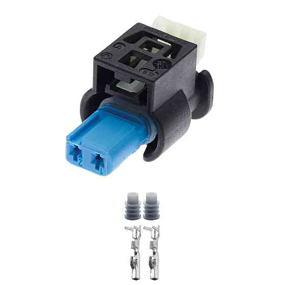 Роз'єм конектор 2-кон., Форсунка, 805-120-523, TE Германия універс., Моторний відсік, Audi, BMW, Mercedes-Benz, VW Київ