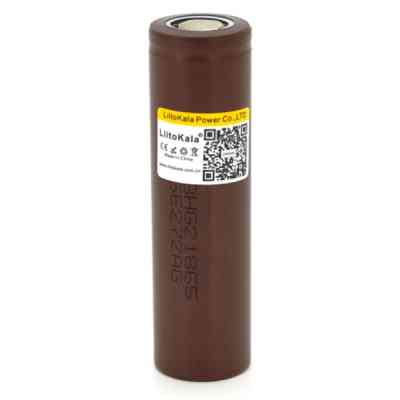 Акумулятор 18650 3000mAh (2850-3000mah), 30A, 3.7V (2.75-4.2V), Brown, PVC BOX Liitokala (Lii-HG2) Вінниця