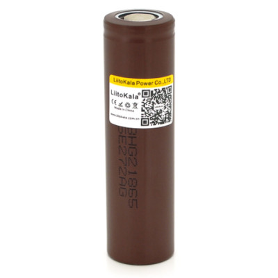 Акумулятор 18650 3000mAh (2850-3000mah), 30A, 3.7V (2.75-4.2V), Brown, PVC BOX Liitokala (Lii-HG2) Вінниця - фото 1