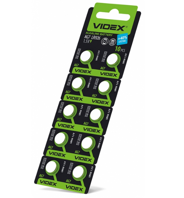 Батарейка G7/LR57/LR926 (бл-10шт) Videx Житомир - фото 1