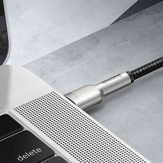 Кабель Type-C Baseus Cafule Series Metal дата-Кабель Type-C 100W 1m, колір чорний CATJK-C01 Одеса
