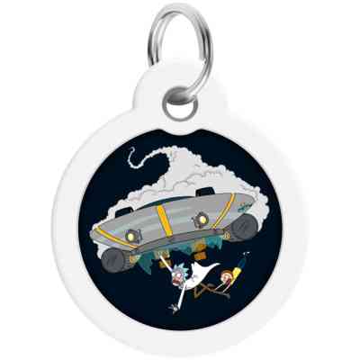 Адресник для тварин WAUDOG Smart ID з QR паспортом "Рік і Морті 1", коло 25 мм (225-0280) Вінниця