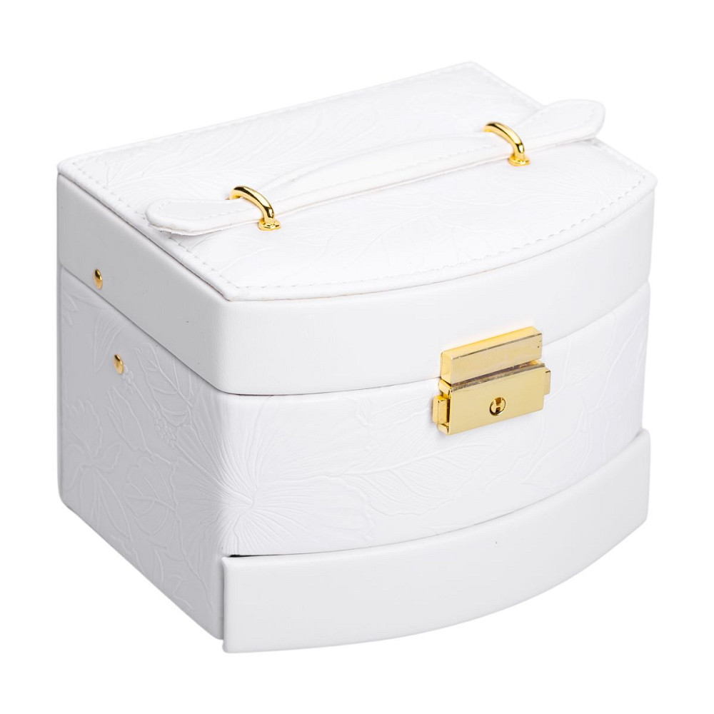 Yiwu Скринька для прикрас з еко шкіри 3 яруси із замком органайзер для ювелірних виробів HP-5-2 Коломыя - изображение 2