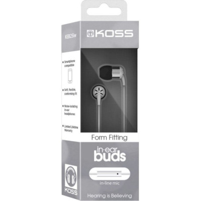 Наушники Koss KEB25iW In-Ear Mic White (189650.101) Винница - изображение 3