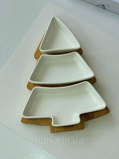 Тарелка менажница новогодняя 