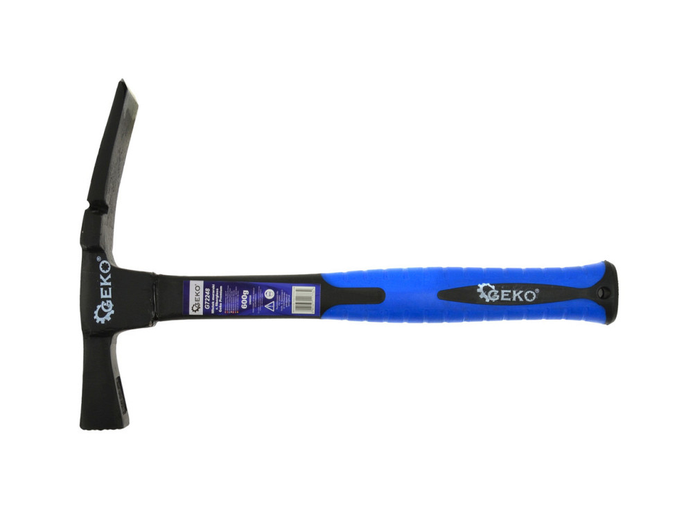 Молоток муляра "GeKo"-premium 600 г з ручкою зі скловолокна покритого TPR Киев - изображение 1