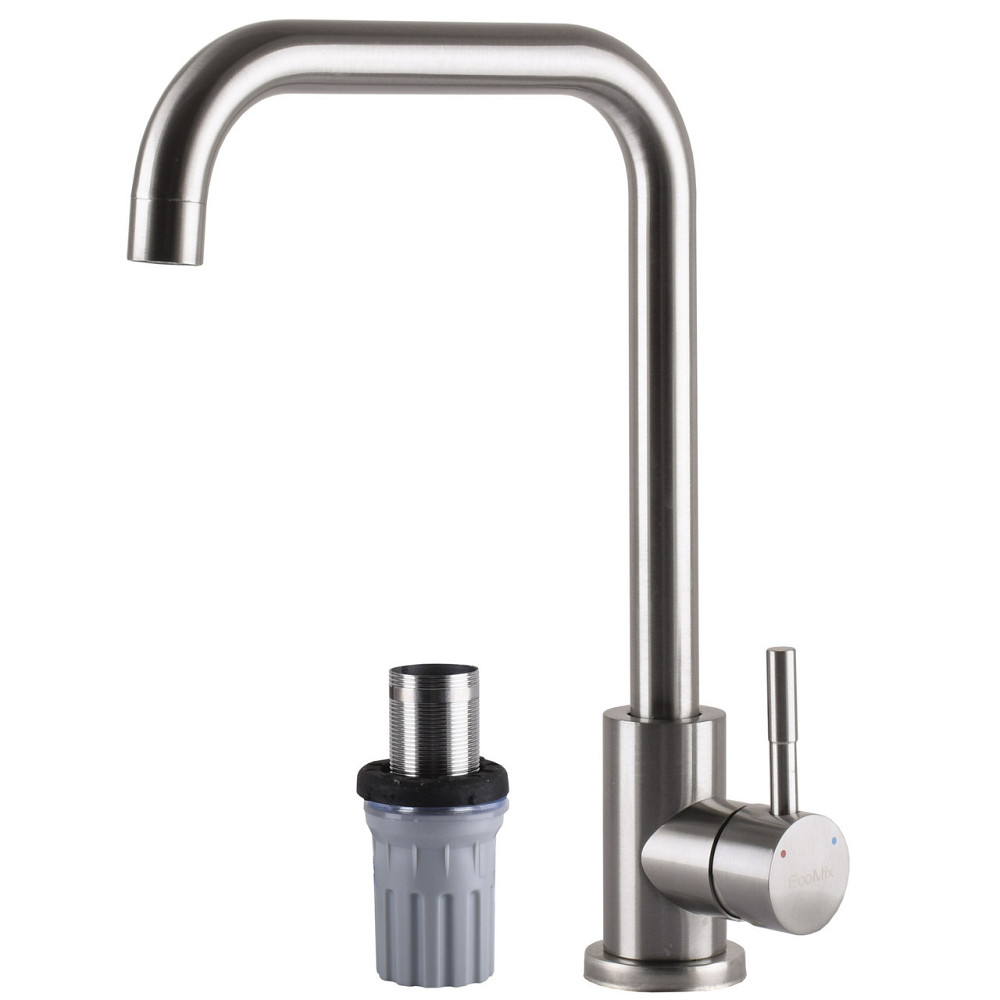 Змішувач для кухні EcoMIX ALPEN AISI-203L-WH (000024958) Київ - фото 1