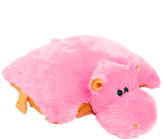 Подушка Алина Бегемот 55 см розовый Киев