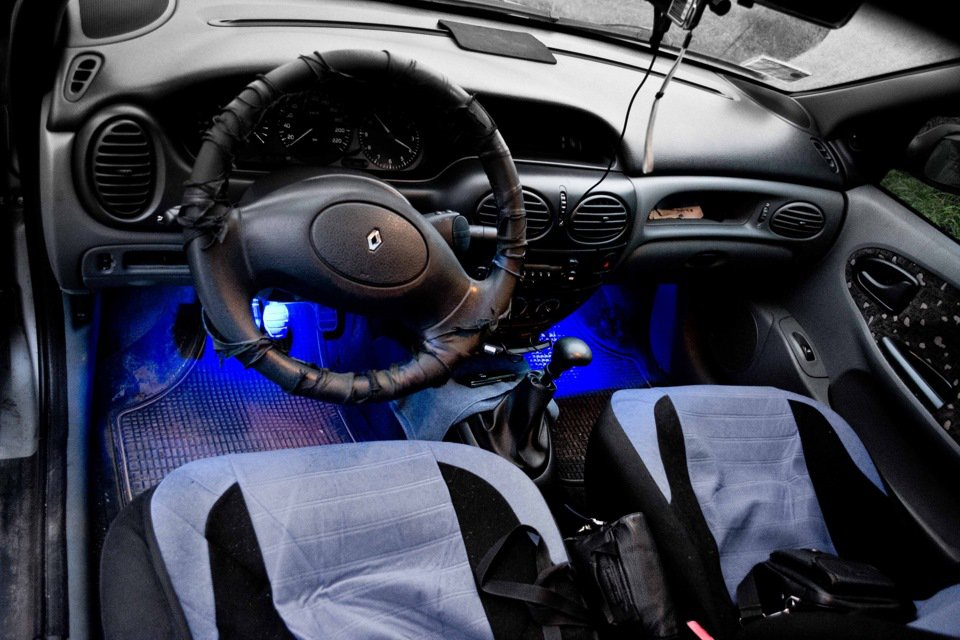 Синя LED підсвітка для салону авто 12В Київ - фото 7