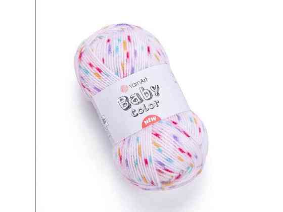 Пряжа Baby Color рожевий 100% акрил 150м 50г 5шт/уп 204 ТМ YarnArt Київ