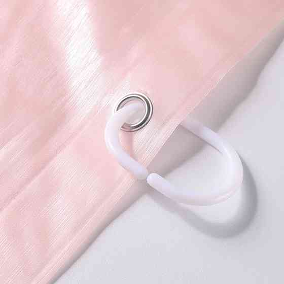 Шторка для ванны из полиэстера водонепроницаемая Bathlux 180x180 см с кольцами, занавеска для ванной комнаты Каменец-Подольский