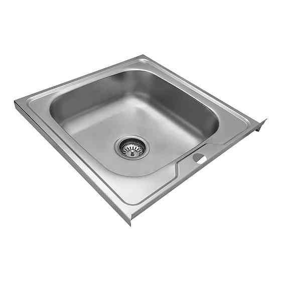 Кухонная мойка накладная с нержавеющей стали Kroner KRP Satin - 50х50 (0.6 мм) Киев