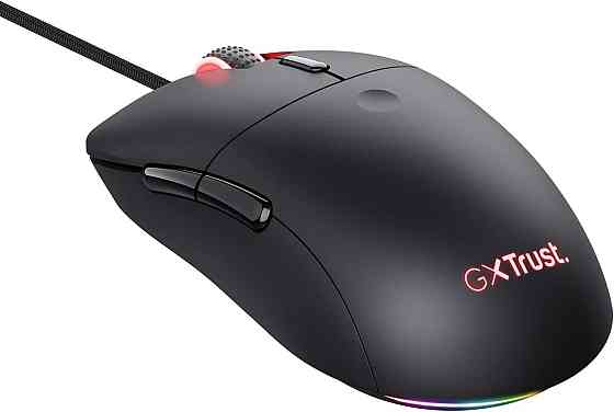 Компьютерная игровая мышь Trust GXT 981 Redex, 10000 DPI, 6 кнопок, RGB оптическая проводная черная  Киев