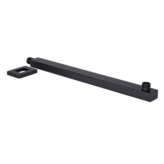Кронштейн для верхнього душу Qtap Trubice 400 мм прямокутний QTTRU120BLM45929 Black Matt Київ