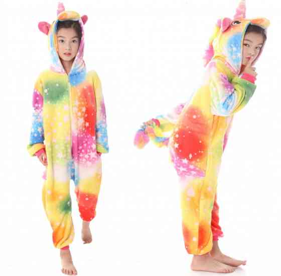 Детская пижама кигуруми Единорог Звездное настроение 130 см Винница