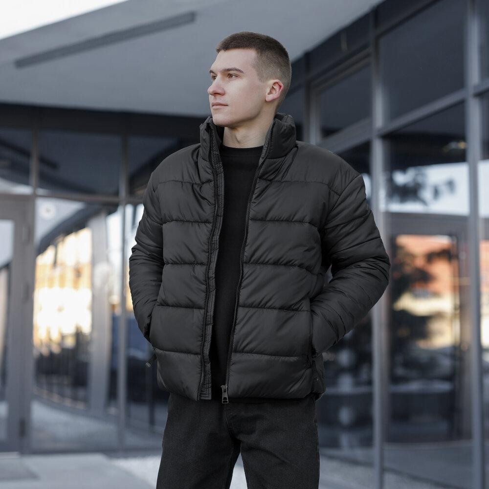 Мужская зимняя куртка черная Pobedov Bubble Gum Киев - изображение 7