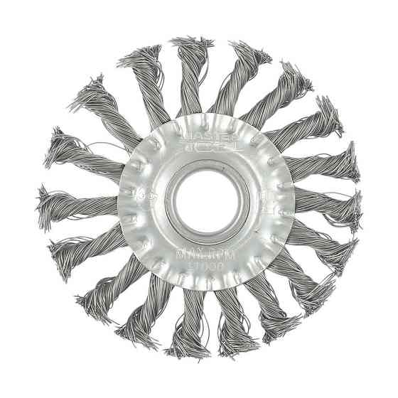 Щітка дискова MASTERTOOL з плетеного дроту Ø 115х22.2 мм 19-9011 Коломыя