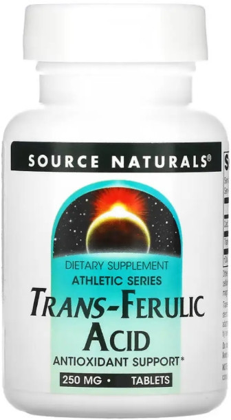 Транс-ферулова кислота с кальцієм  Source Naturals Trans-Ferulic Acid 250mg 30 таб Київ - фото 1