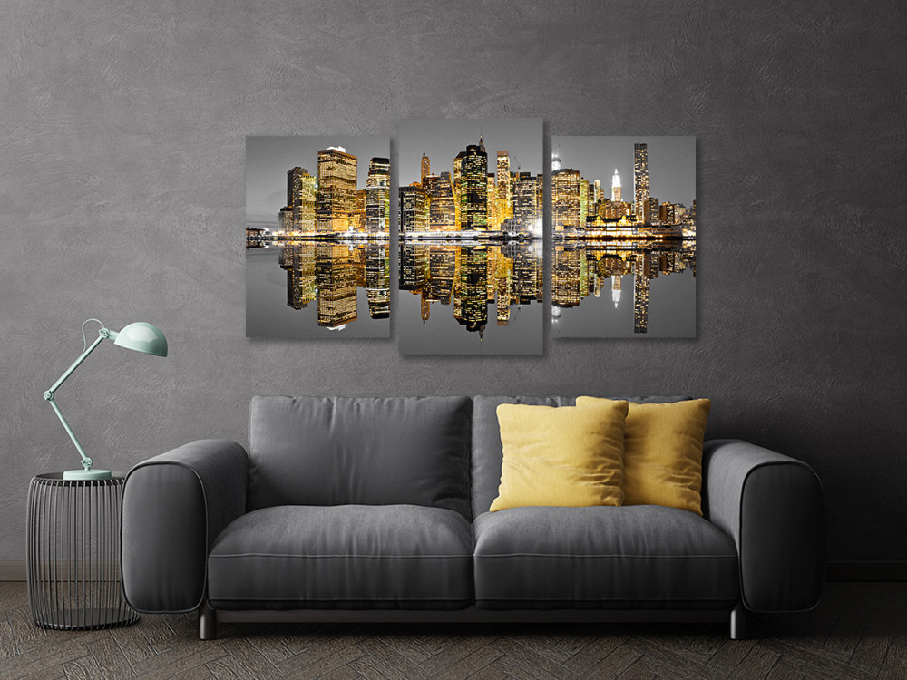 Модульна картина у вітальню/ спальню Місто в ночі Art-735_3 100x150 см Київ - фото 3