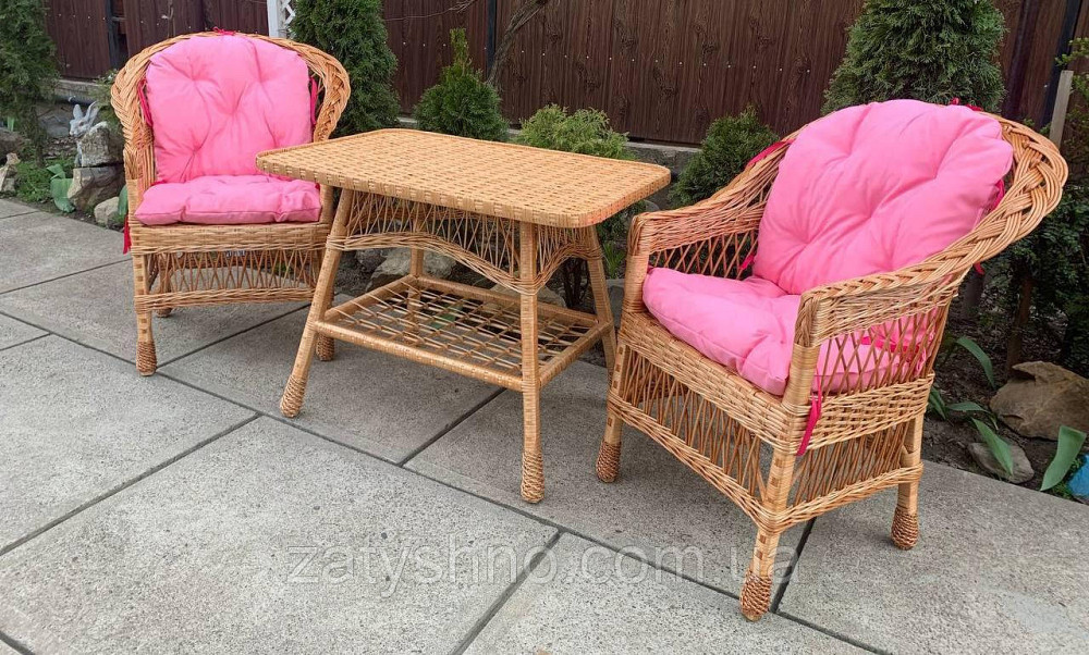 Садовая плетеная мебель с оригинальными накидками Киев - изображение 3