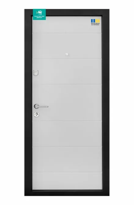 Двери входные Министерство дверей ПБ-202 Дуб грифель / пломбир  860х2050 мм Киев - изображение 2