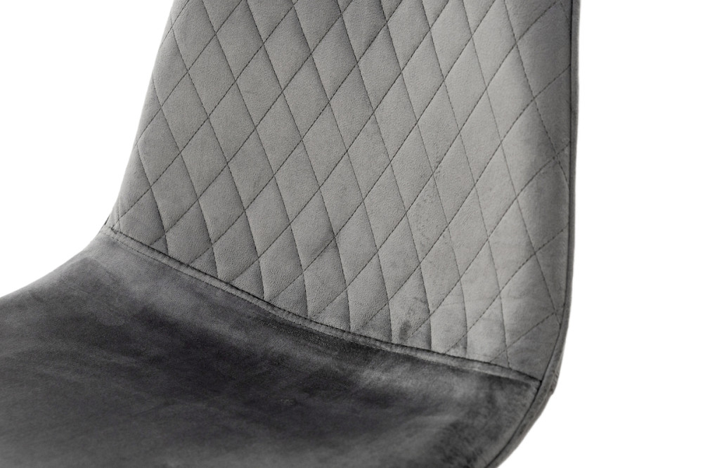 Стілець Марс чорний/велюр сірий Київ - фото 2