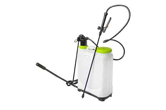 Обприскувач ручний пластиковий зі шкалою заповнення та ременем ''через плече'', 16л (15х50см, шланг 145см, Одеса