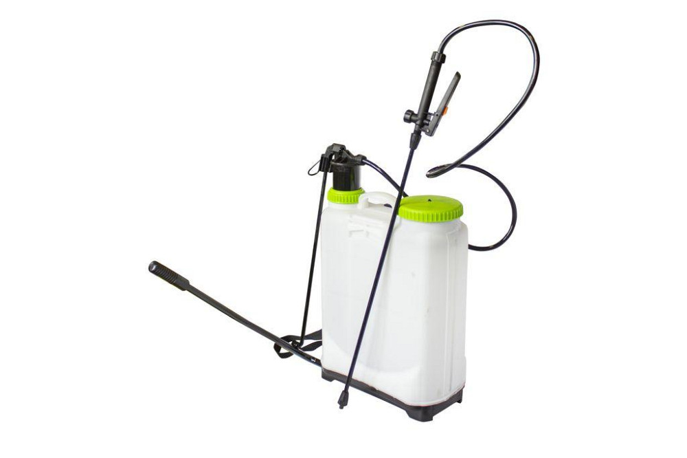 Обприскувач ручний пластиковий зі шкалою заповнення та ременем ''через плече'', 16л (15х50см, шланг 145см, Одеса - фото 1