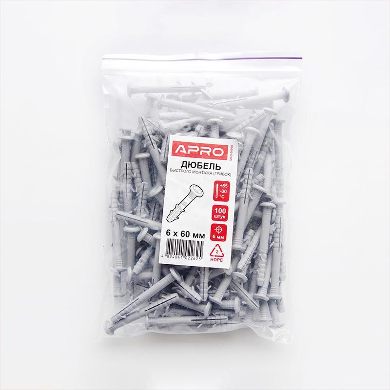Дюбель-гвоздь швидкого монтажу, грибок 6* 40 (100 шт.) Харків - фото 1