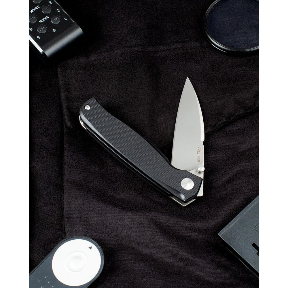 Ніж складаний кишеньковий Ruike M662-TZ, (7.4 см) steel 154СМ / TC4 (титан) + G10 чорний Київ - фото 14