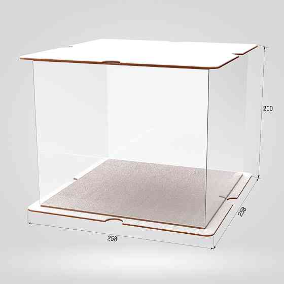 Коробка для тортів, квітів та подарунків EKOSTAR 230х230х200 Київ