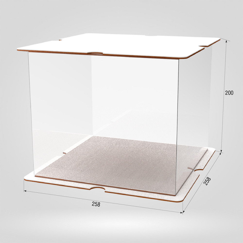 Коробка для тортів, квітів та подарунків EKOSTAR 230х230х200 Київ - фото 2