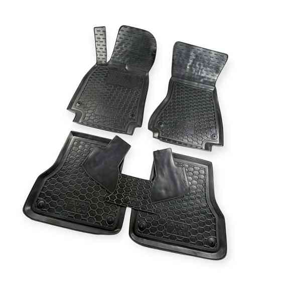 Коврики салона автомобиль Ауди  A6 C7 (2011-2018) борт 2,5 см, с перемычкой Мукачево