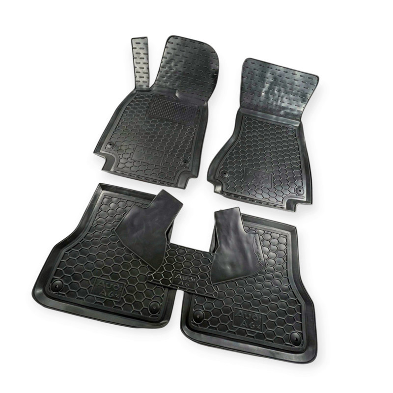 Коврики салона автомобиль Ауди  A6 C7 (2011-2018) борт 2,5 см, с перемычкой Мукачево - изображение 1