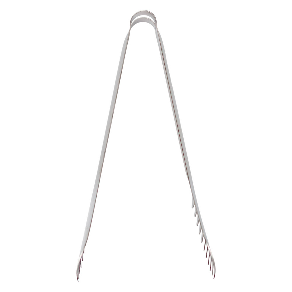 Щипці кухонні металеві 23×4 (см) кулінарні щипці для м'яса, риби, гриля кухарські щипці Сріблястий HP-8-65 Коломия - фото 4