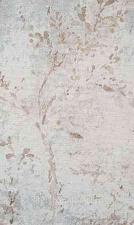 Обои винил на флизелине AS creation Della Natura 1.06Х10 листья ветки размытый рисунок коричневые синие серые Киев