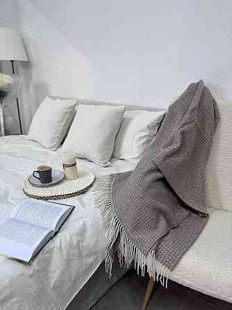 Vladi Плед Vladi 140x200 см вовняно-кашемірове 90/10% Familia коричневий Коломия