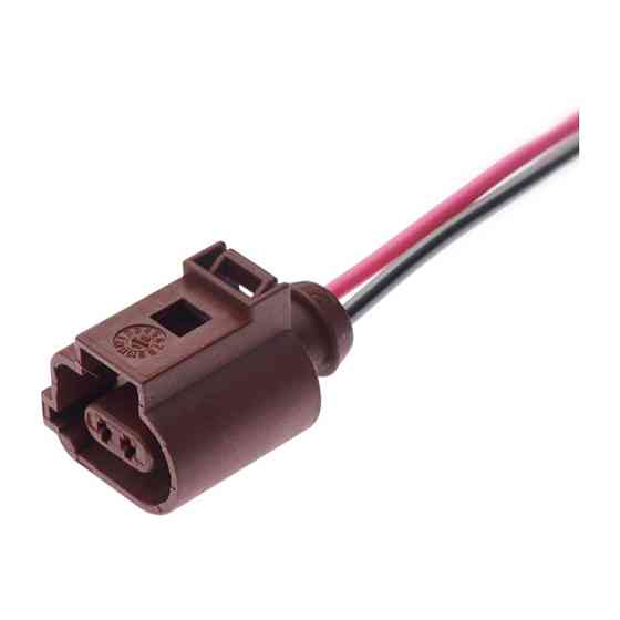 Разьем коннектор с проводом, 2-кон., Дат, Температуры Выхлопных Газов,  1J0973702A,  VAG Audi, Bugatti, Porsche, Seat, Skoda, VW Киев