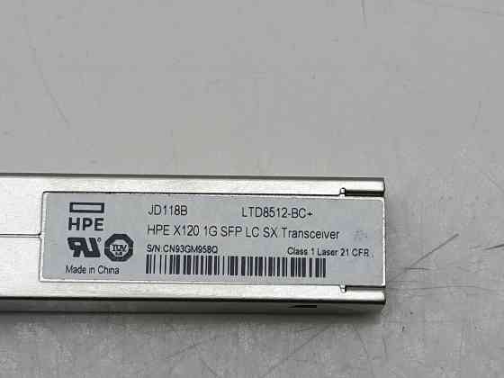 Оптичний трансивер HPE X120 1G SFP LC SX Transceiver (P/N: JD118B) 1 шт (товар вживаний) Луцк