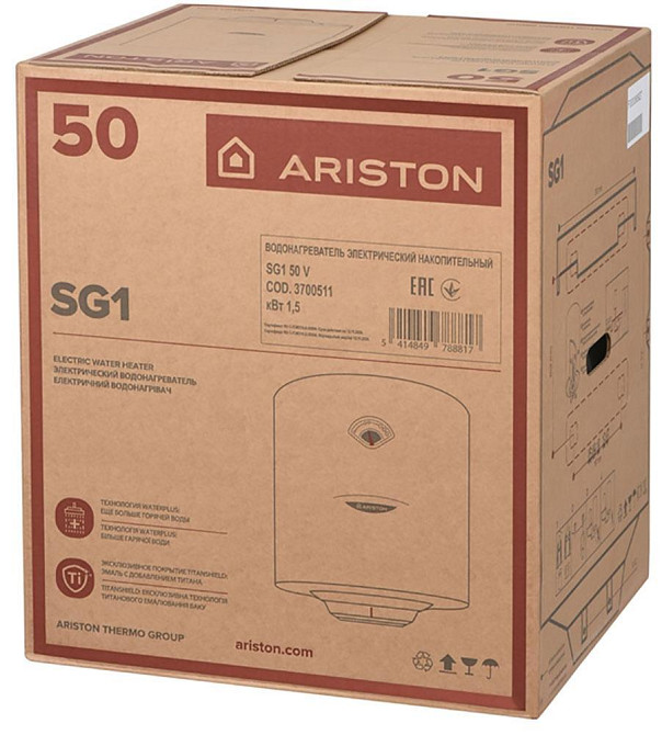 Водонагрівач Ariston SG1 50 V ( Білий ) Харків - фото 10