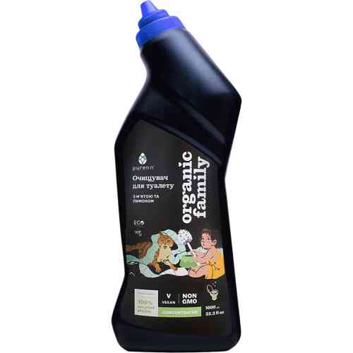 Натуральный очиститель туалетный с Мятой и Лимоном Purenn Organic Family 1 л Киев