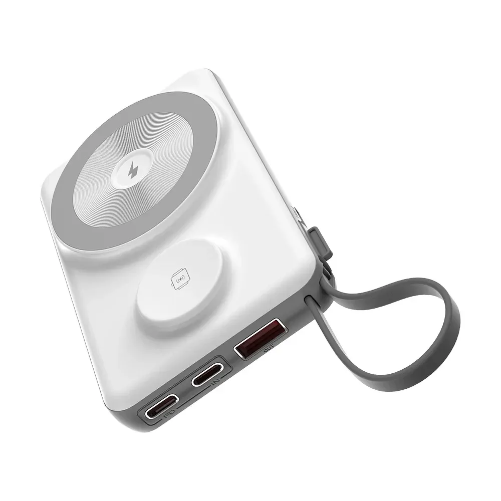 Повербанк 10000mAh Choetech B695 White QC3.0 PD3.0 бездротова зарядка смартфонів та Apple Watch (43-00143) Київ - фото 5